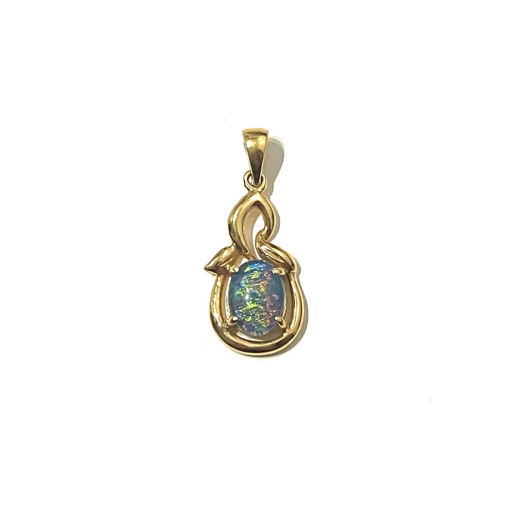 Gold Filled Opal Pendant